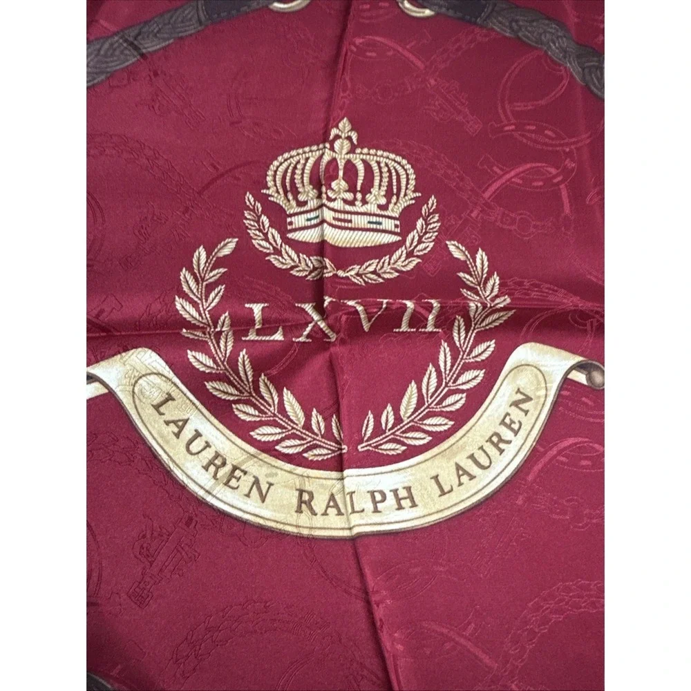 LAUREN Ralph Lauren Crest LXVII Silk‎ Scarf 35